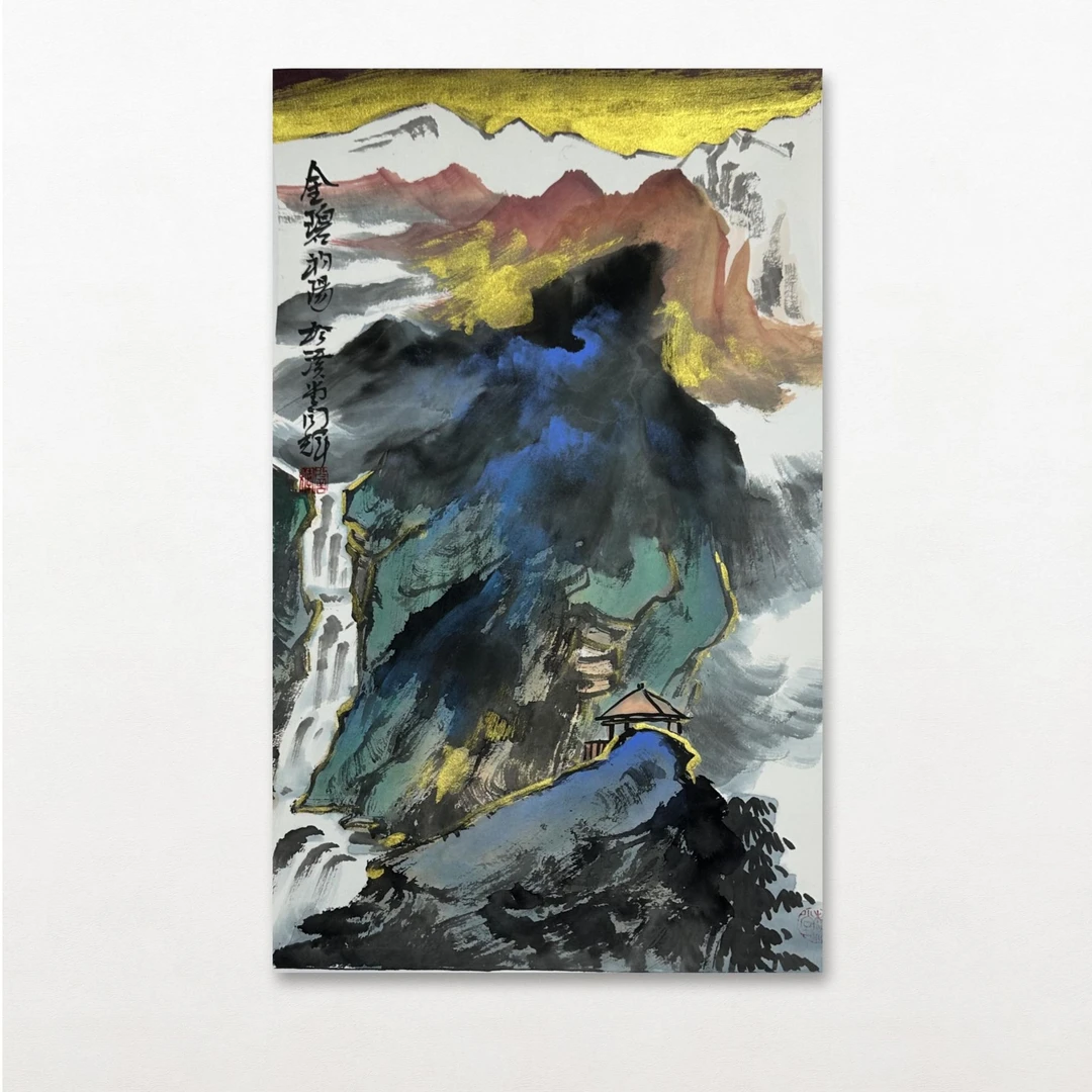 闫辉-手绘国画-1平尺-山水-客厅办公室挂画