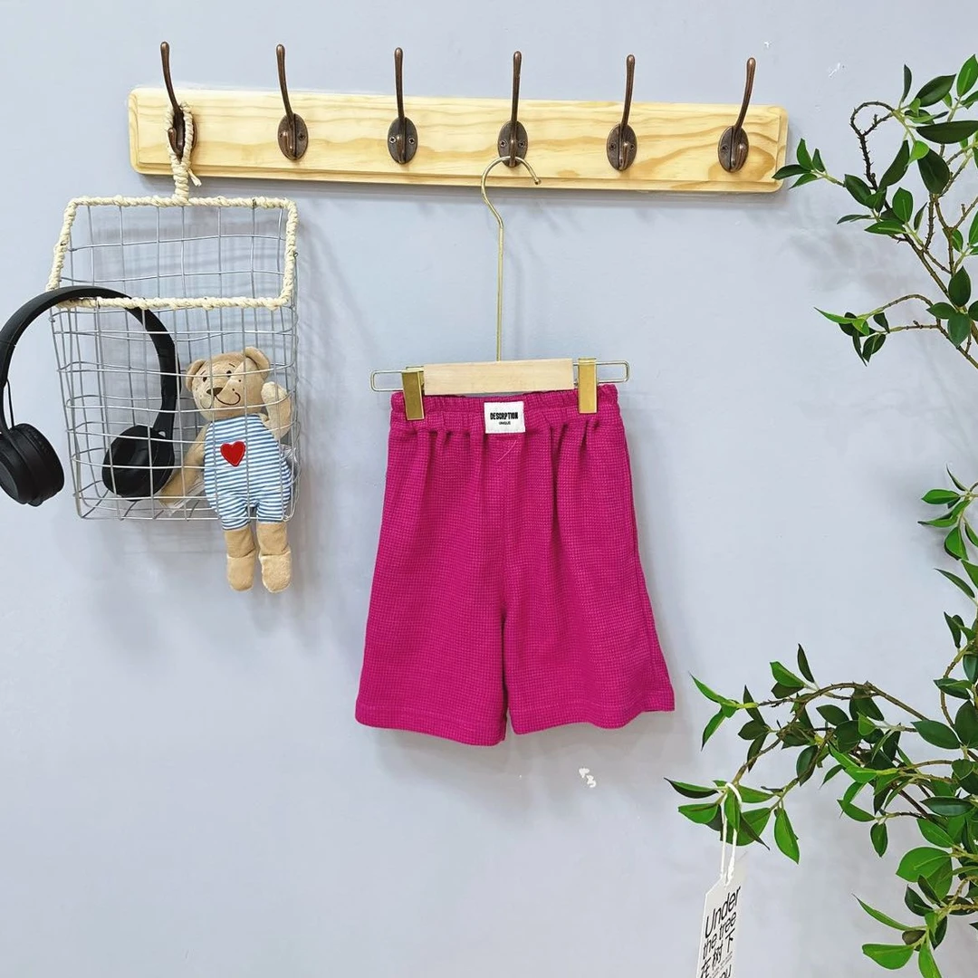 20002高端专享呦呦鹿夏款短裤玫红