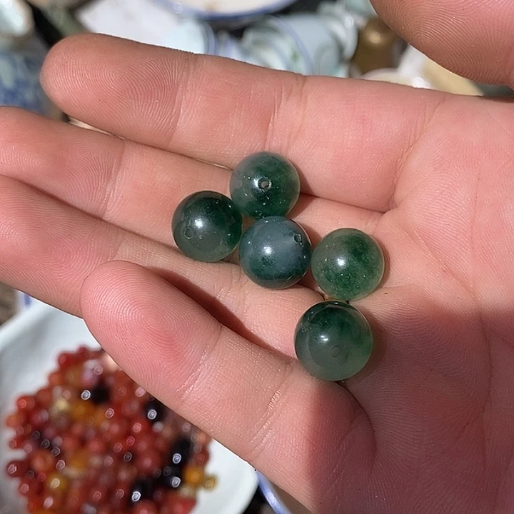 随***！石材工艺品 珠子微瑕