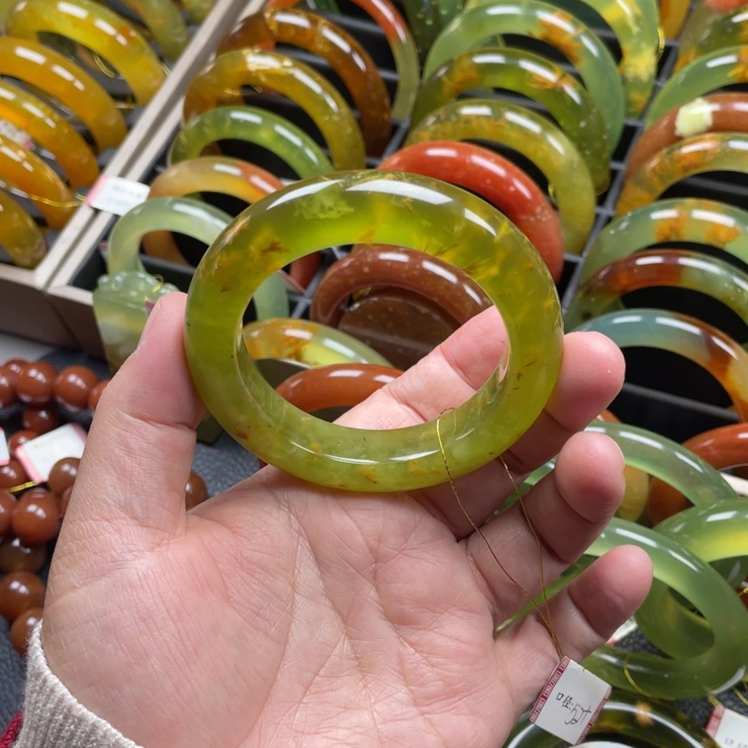 未镶嵌蛇纹石玉手镯