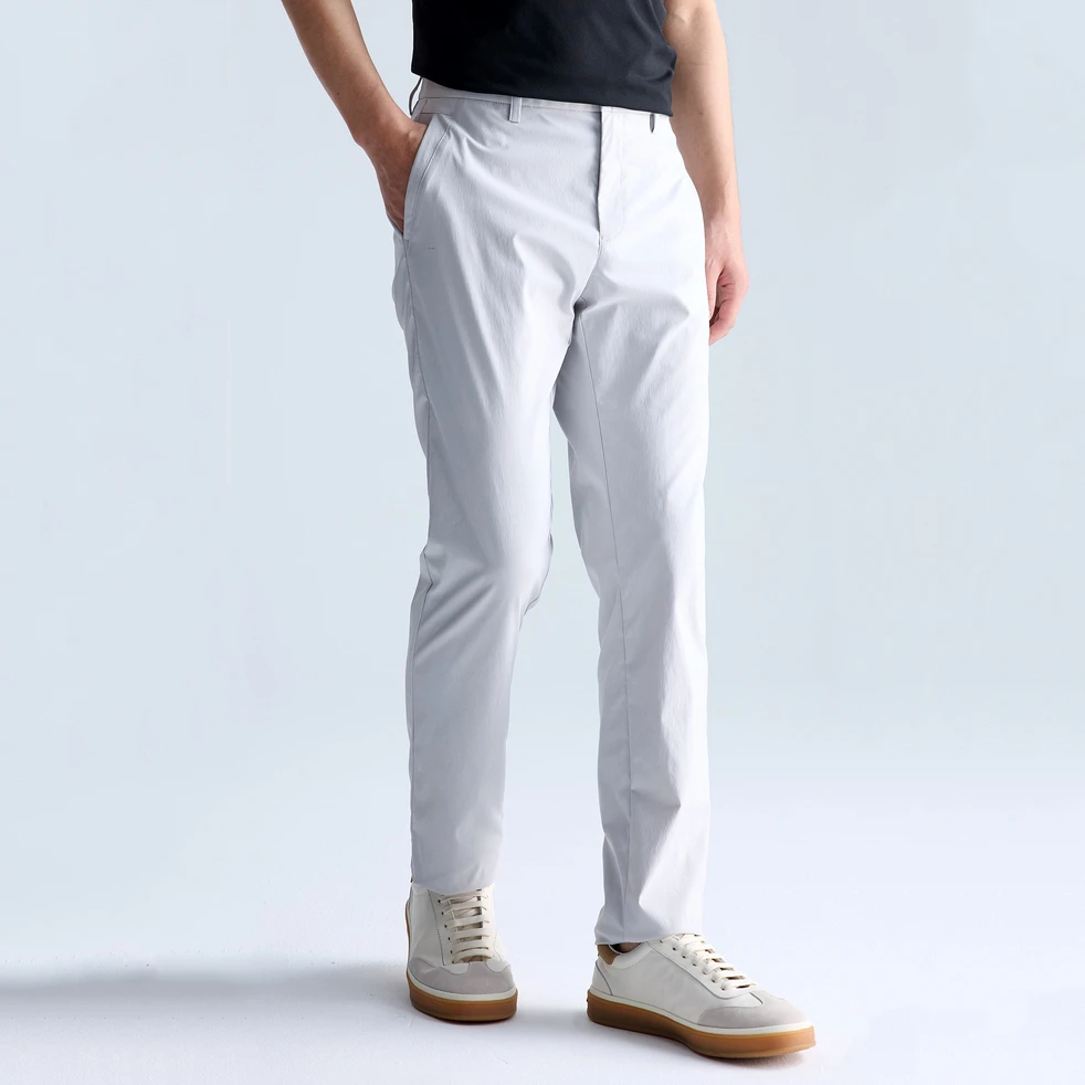 利郎【凉感速干】男士夏季户外透气薄款弹力修身商务直筒休闲裤长裤