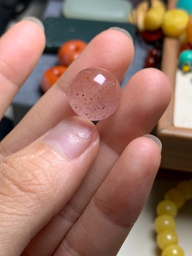 南红荔枝冻满天星13.9mm