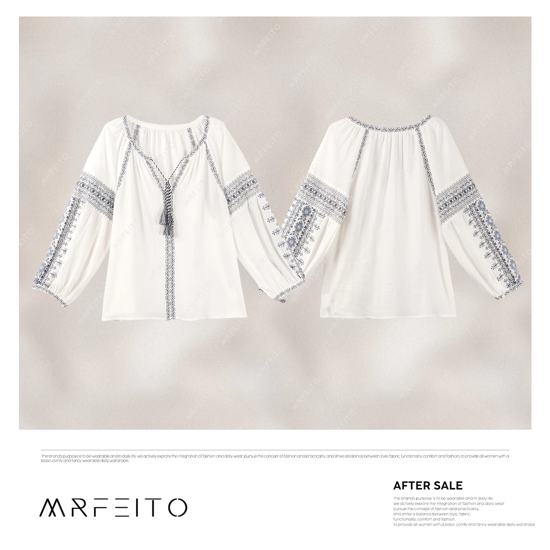 MRFEITO【四季与你】2025年春季新款时尚抽绳女上衣H1196SY02C30664