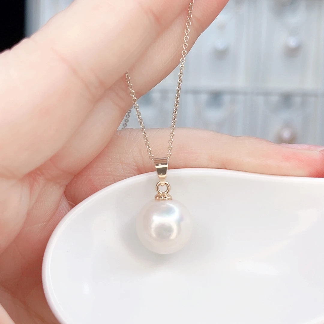 合金淡水珍珠吊坠(赠链)