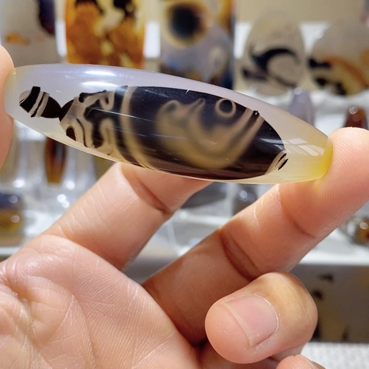 玛瑙/玉髓吊坠(不含链)未镶嵌飞**宙