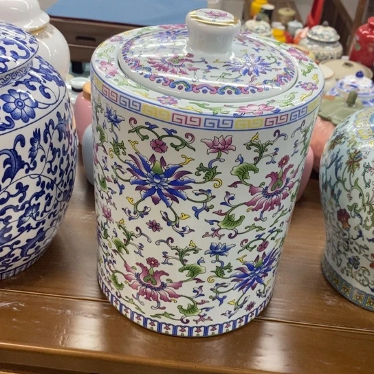 瓷片陶瓷茶叶罐密封罐