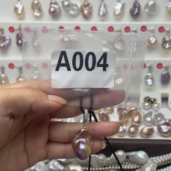 淡水珍珠银S925镶嵌颈饰