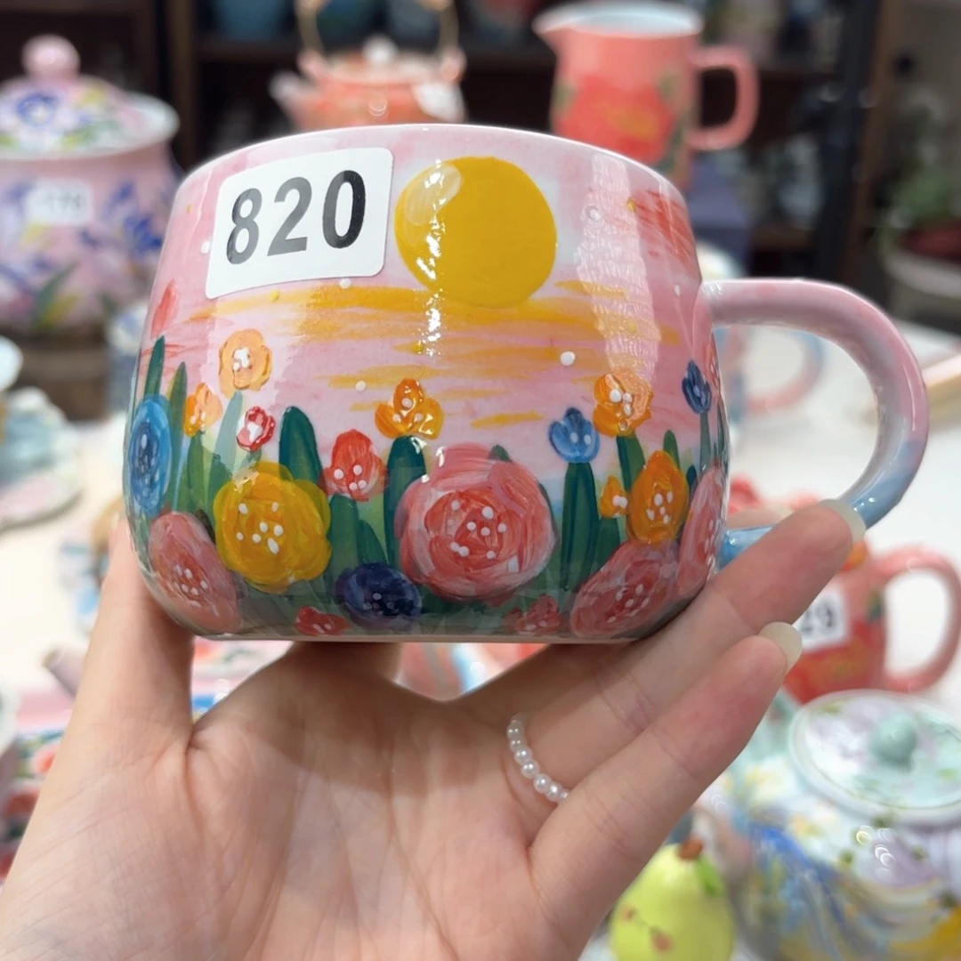 景德镇手绘高温釉下彩陶瓷茶具