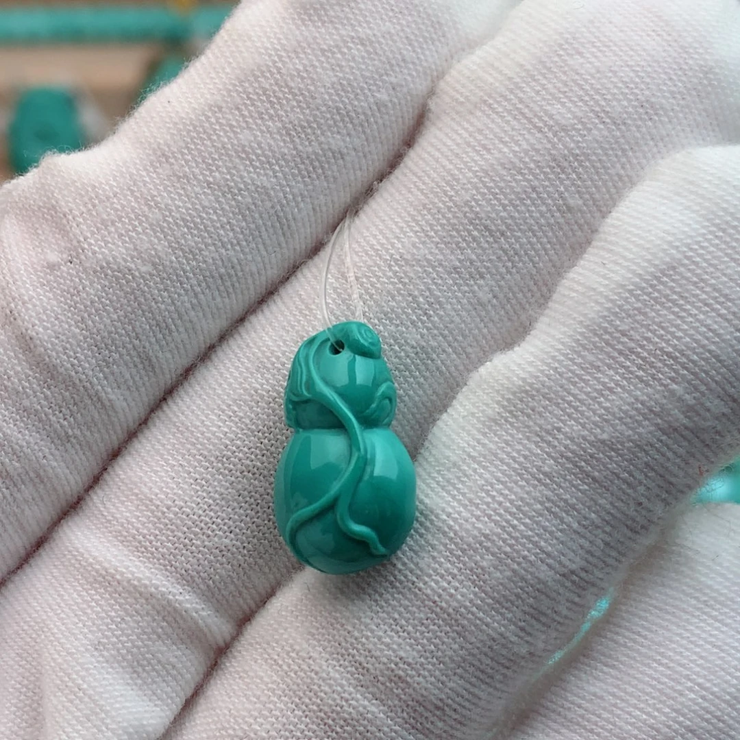 未镶嵌绿松石珠宝奇石10mm
