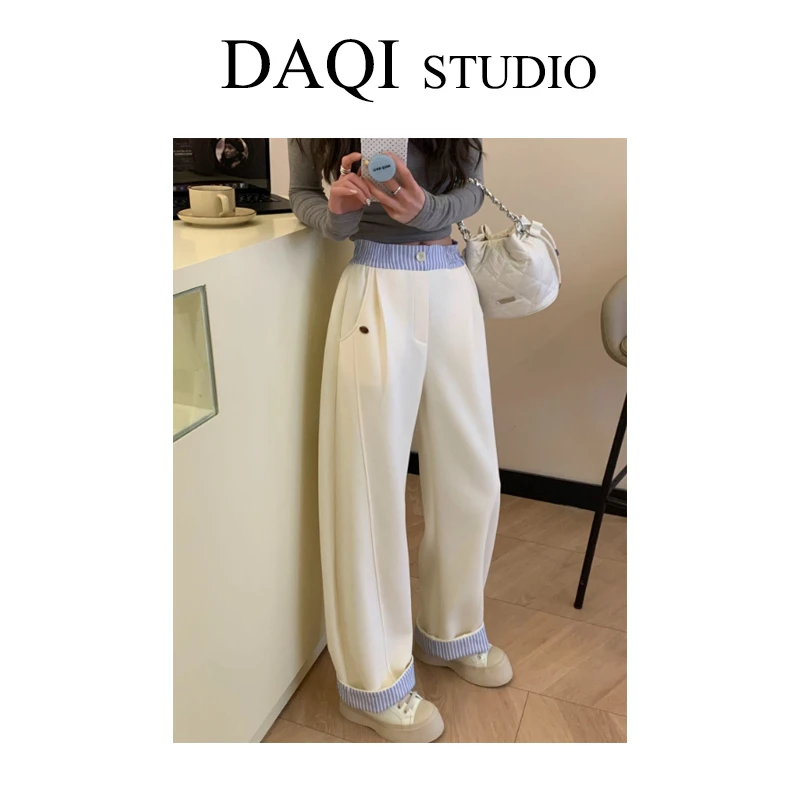 【eg*家韩国街头卷边裤】像极了牛仔棉卫裤两种版型可穿G143-5CW039