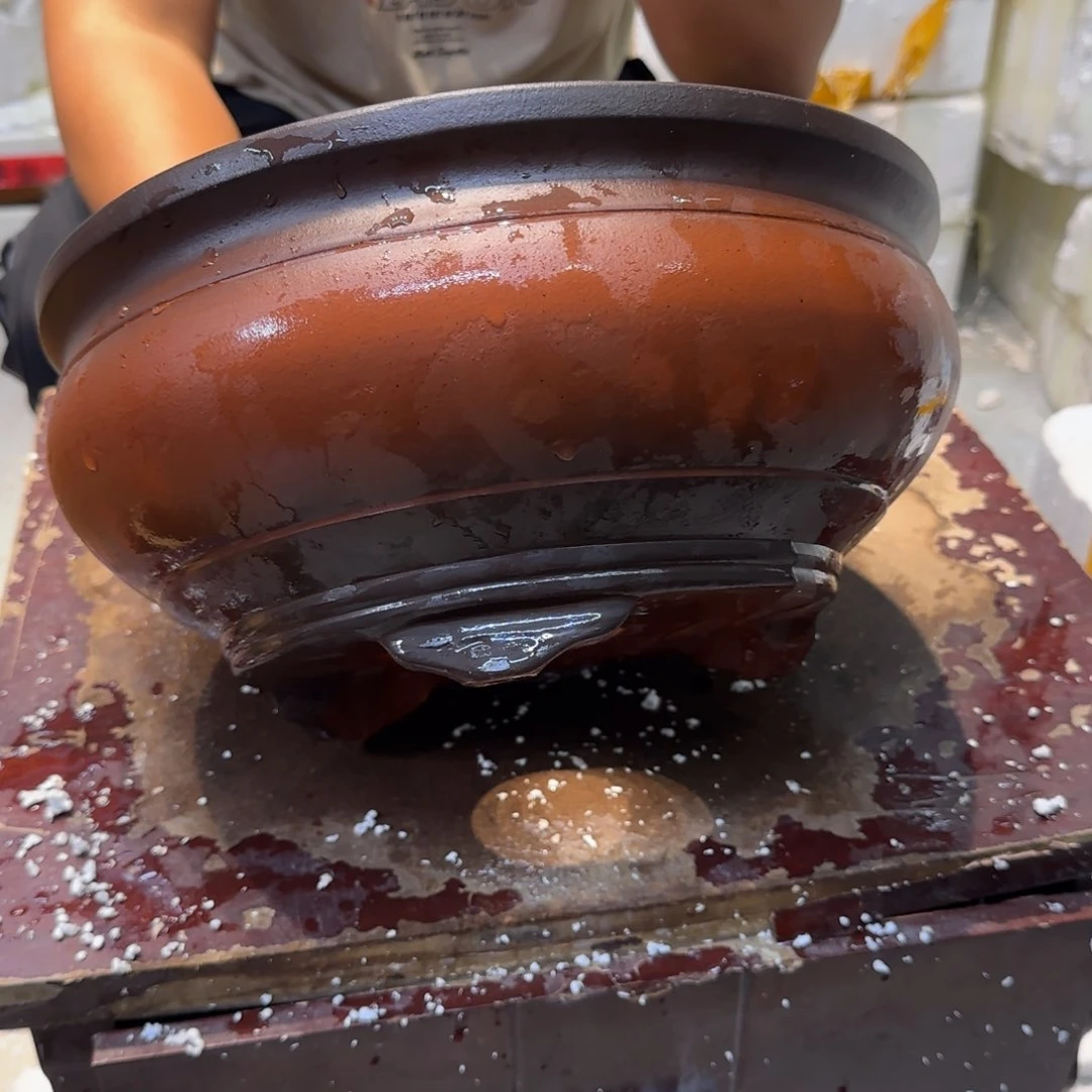 紫砂花盆口径25.11口径