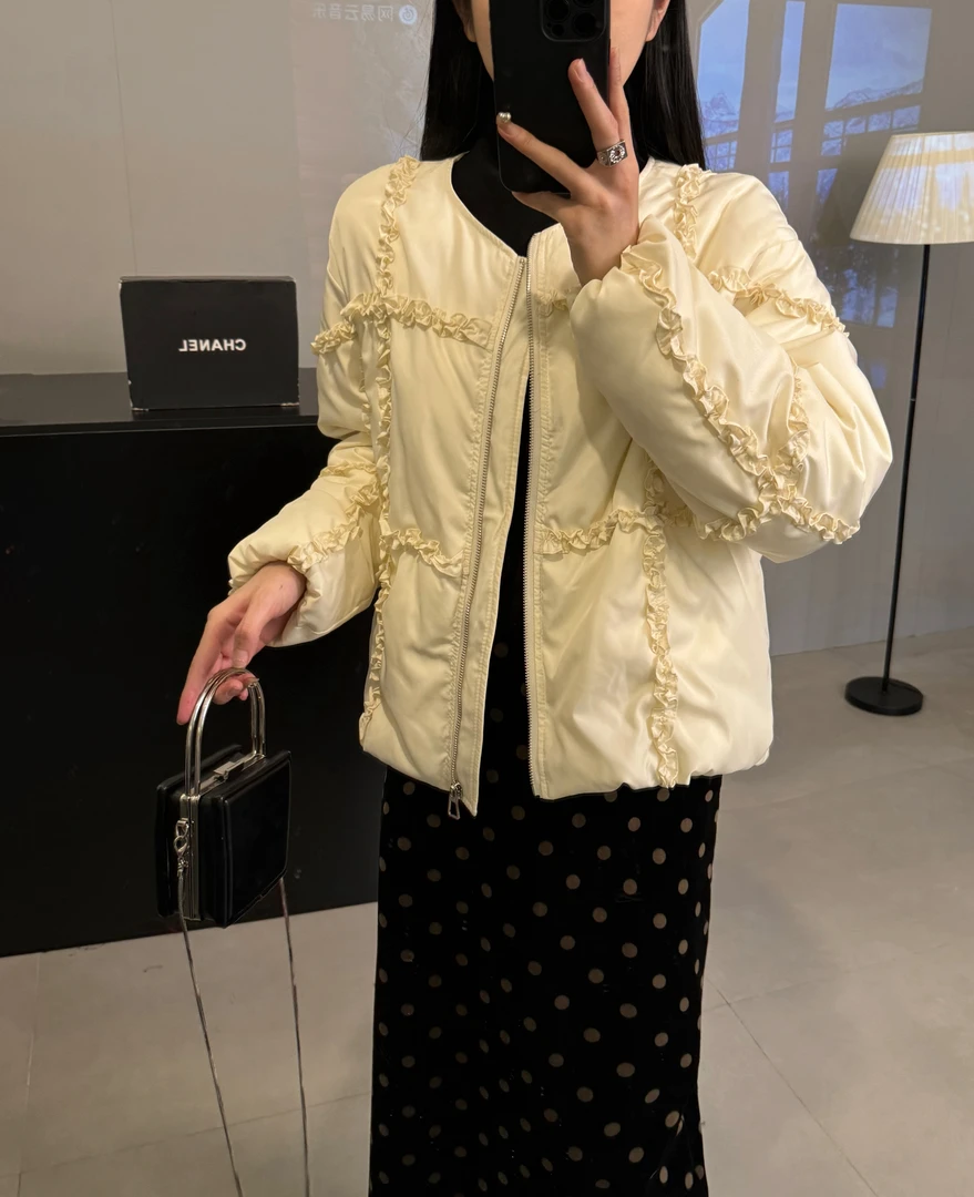 【年货款】冬季新款韩版时尚轻奢高级感洋气气质百搭拼接棉衣23611