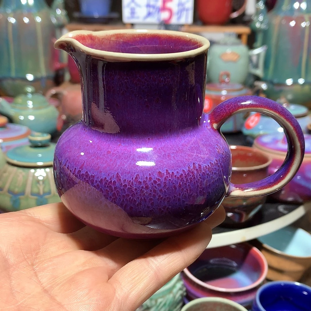 杯1****1纯手工丁香紫公道杯
