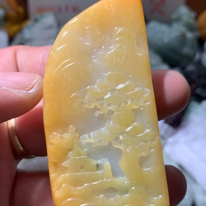 翡翠未镶嵌颈饰保真天然a货翡翠