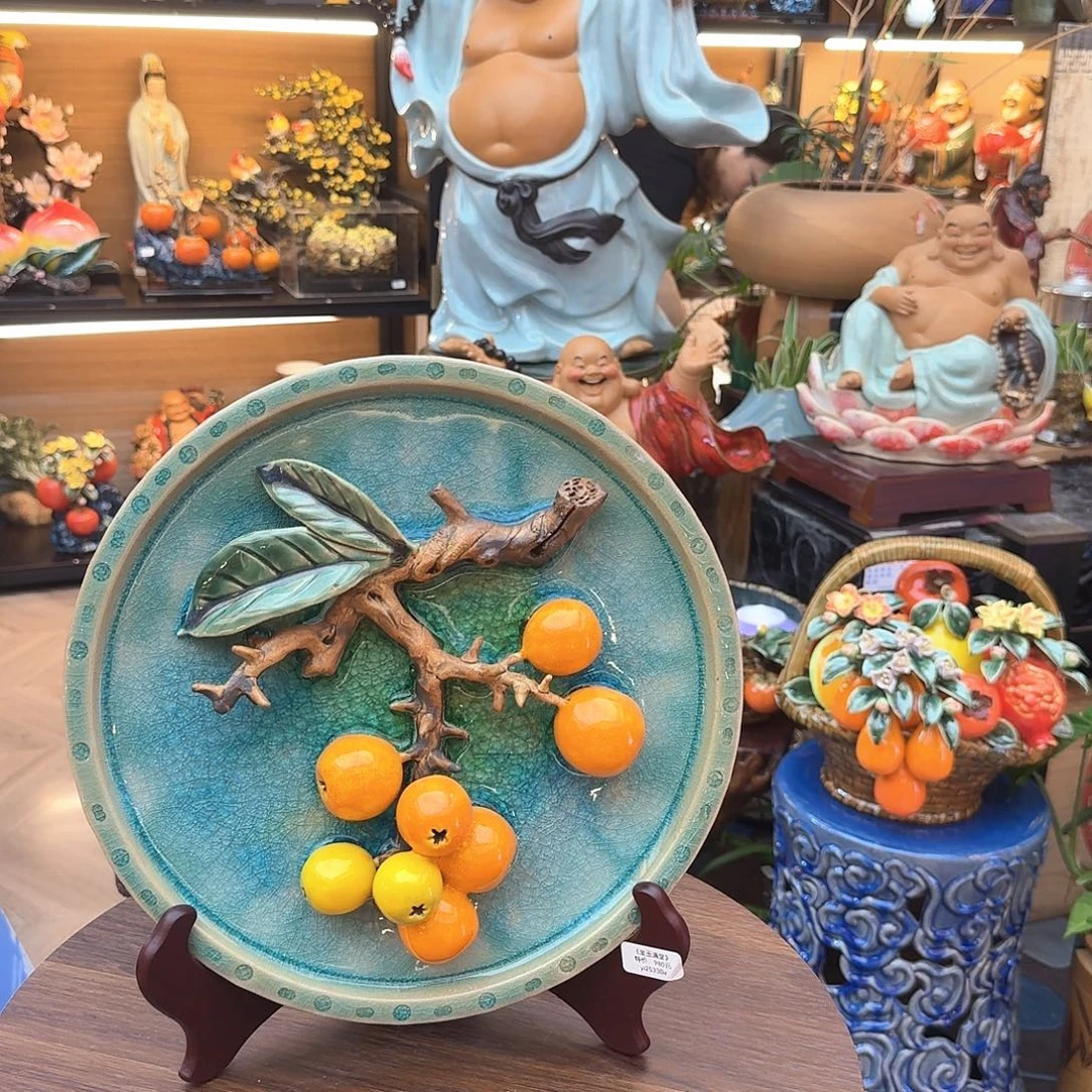 陶瓷枇杷圆盘原作