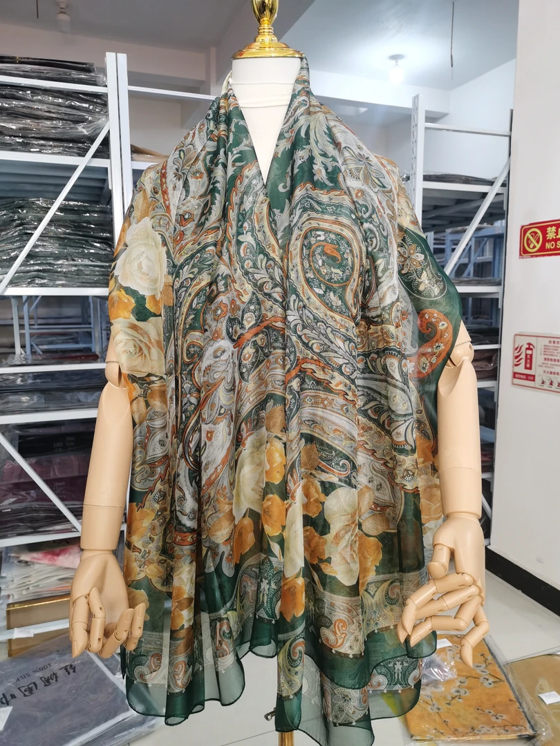 H070 异域风情 云朵纱丝巾 130*180 丝巾 披肩 围巾百搭时尚夏季