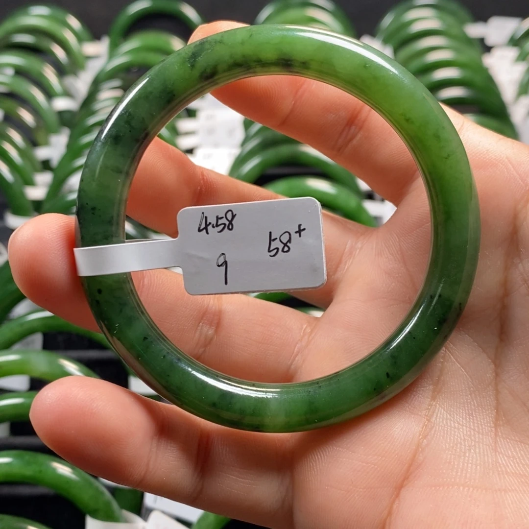 和田玉（碧玉）手镯未镶嵌58