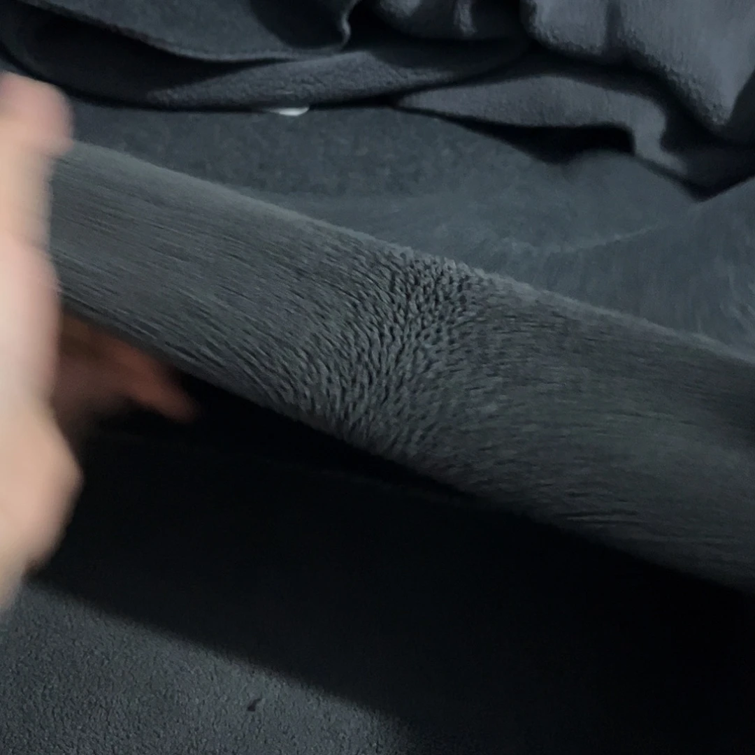 红***姐深灰色羊毛拉架复合奥利绒5米长