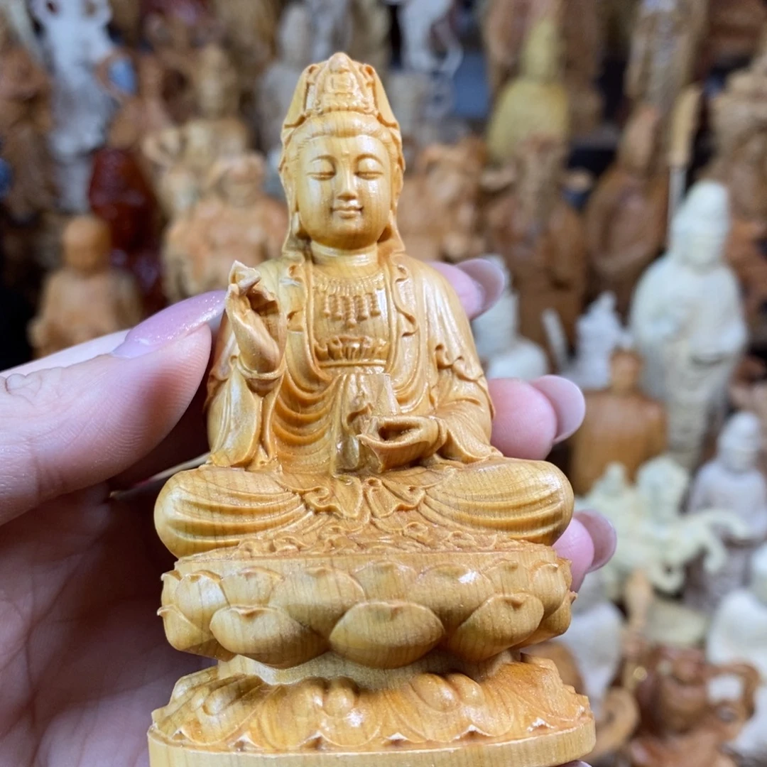 木崖柏9高坐莲观音