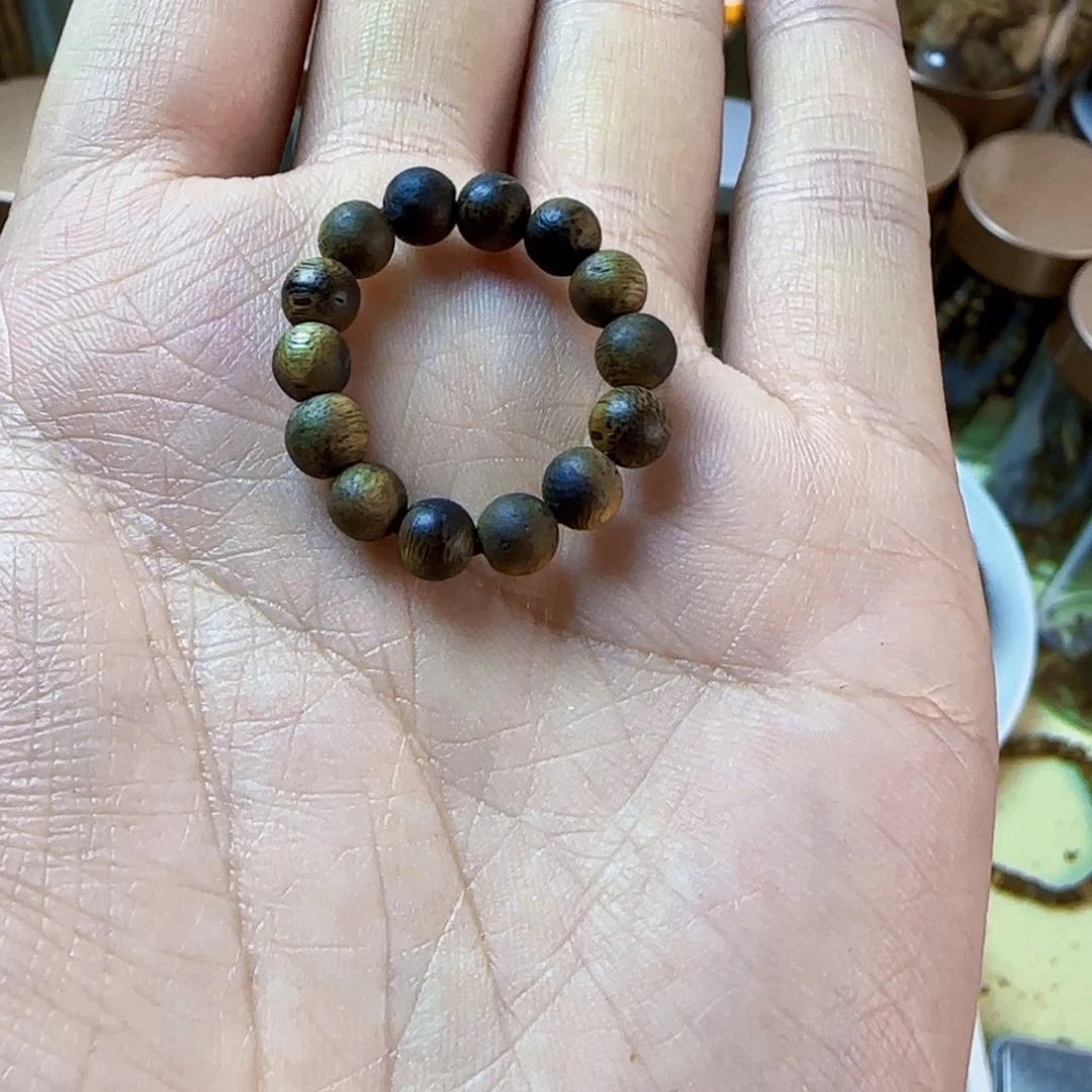 沉香碎屑沉香奇楠沉香碎05戒指