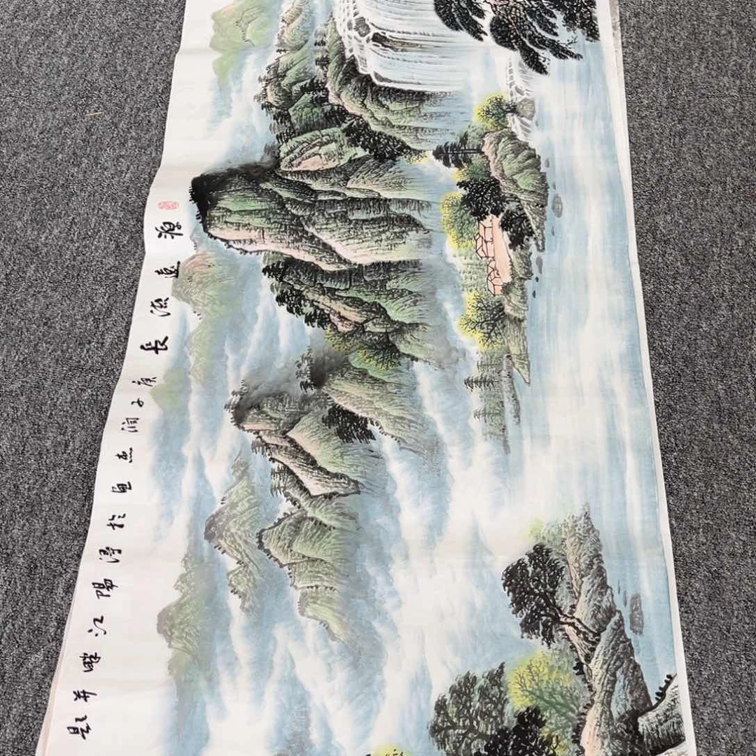 国画纯手工制作的