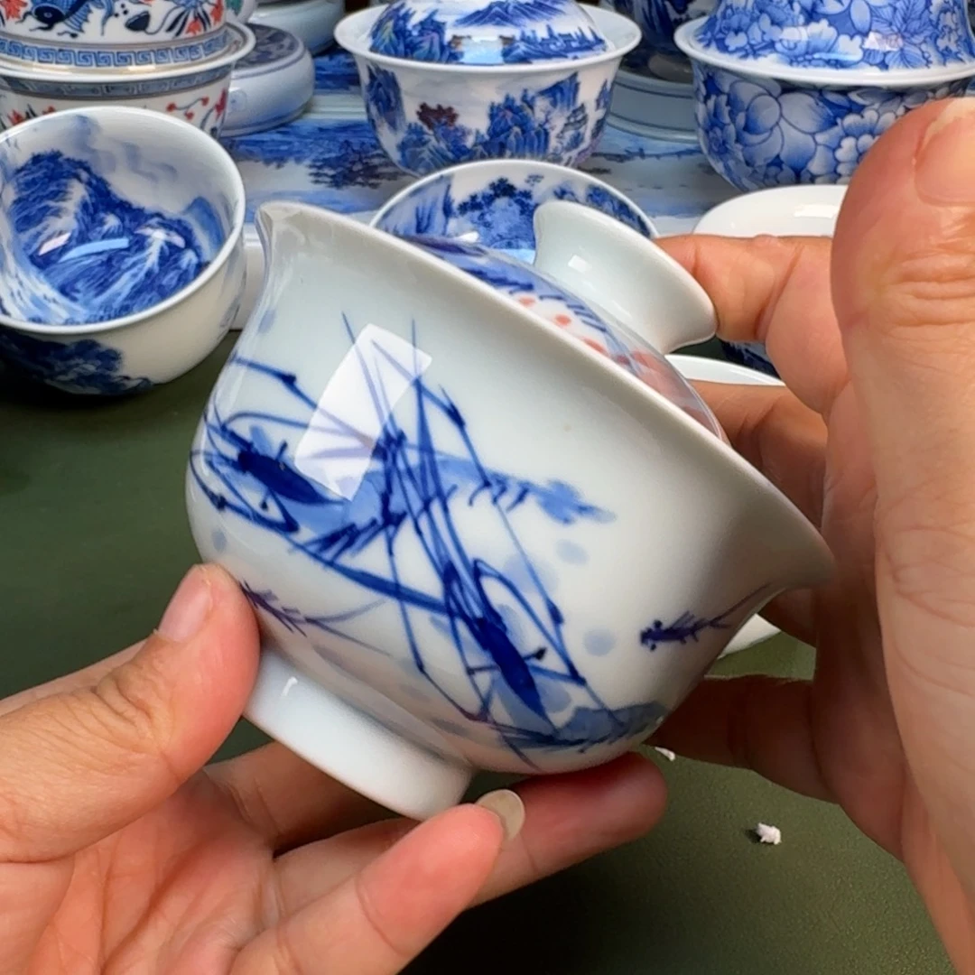 陶景德镇纯手绘茶具圆圆223