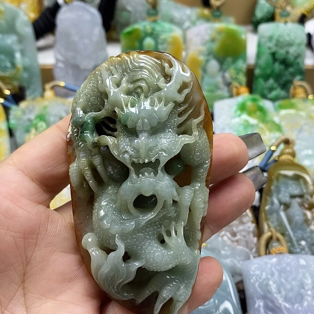 翡翠未镶嵌颈饰天然a货翡翠