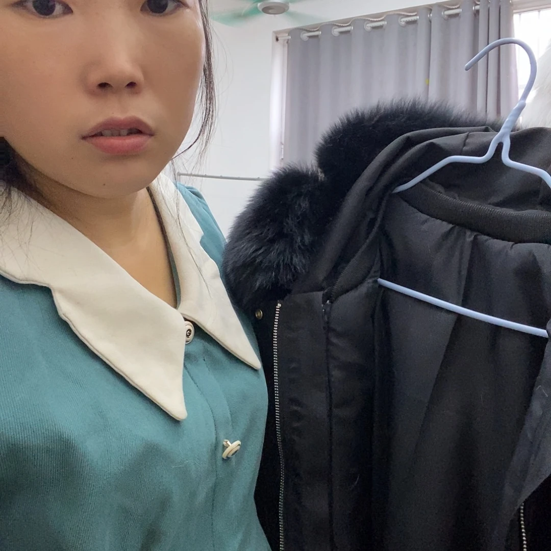 三醋酯纤维兔绒瑕疵品处理黑色2xl