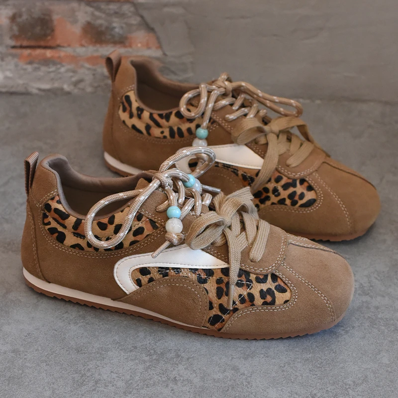 shougu/首谷2025冬季新款百搭厚底德训鞋女休闲时尚运动阿甘鞋子