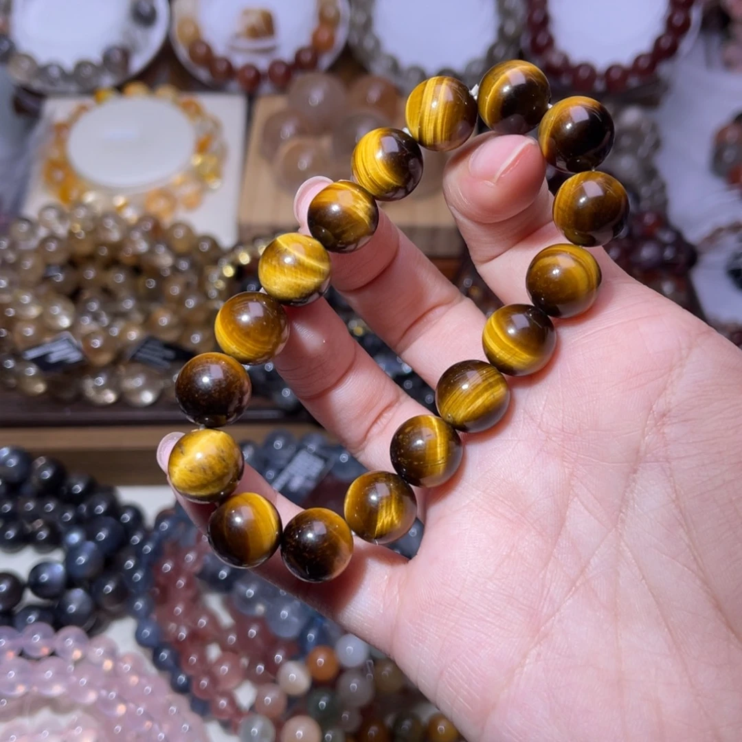 手串未镶嵌水晶黄虎眼