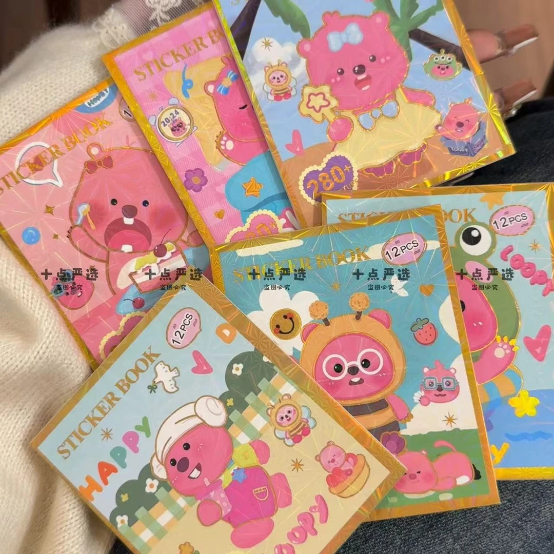 网红新款儿童桌面休闲玩具少女心膨胀小海狸手账贴纸素材本便宜