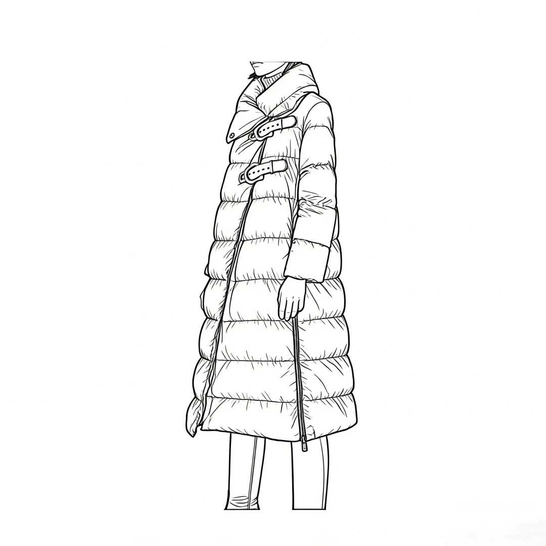 【Montendre】明星同款 A 时尚包裹式双面设计羽绒服保暖舒适外套女