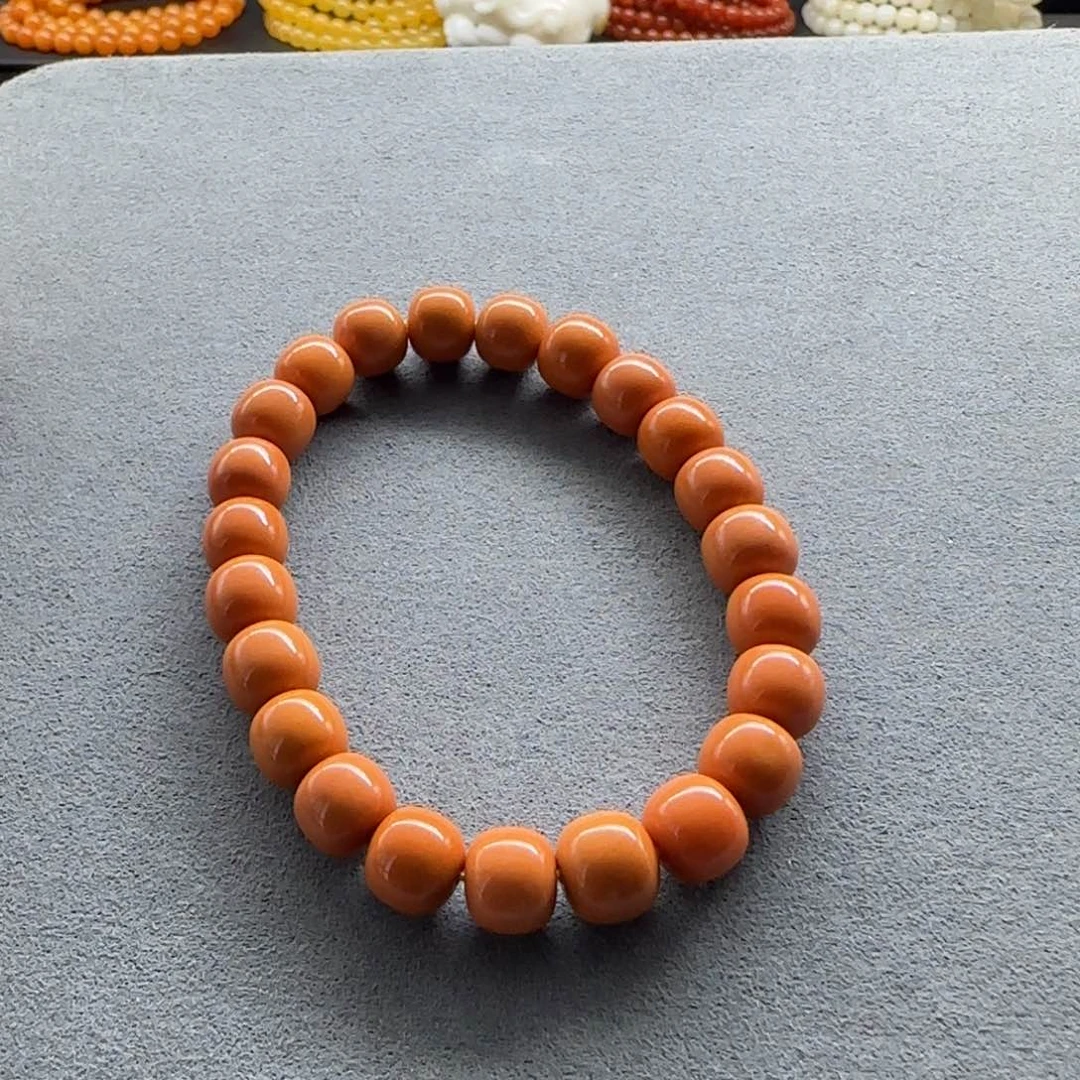 石英质玉（缅黄）手串未镶嵌