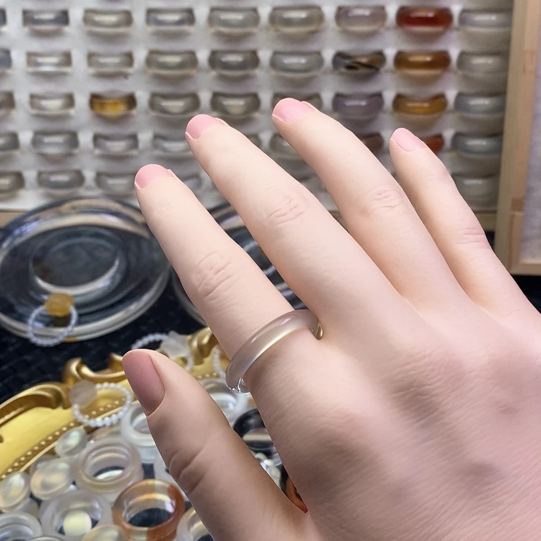 玛瑙/玉髓戒指未镶嵌