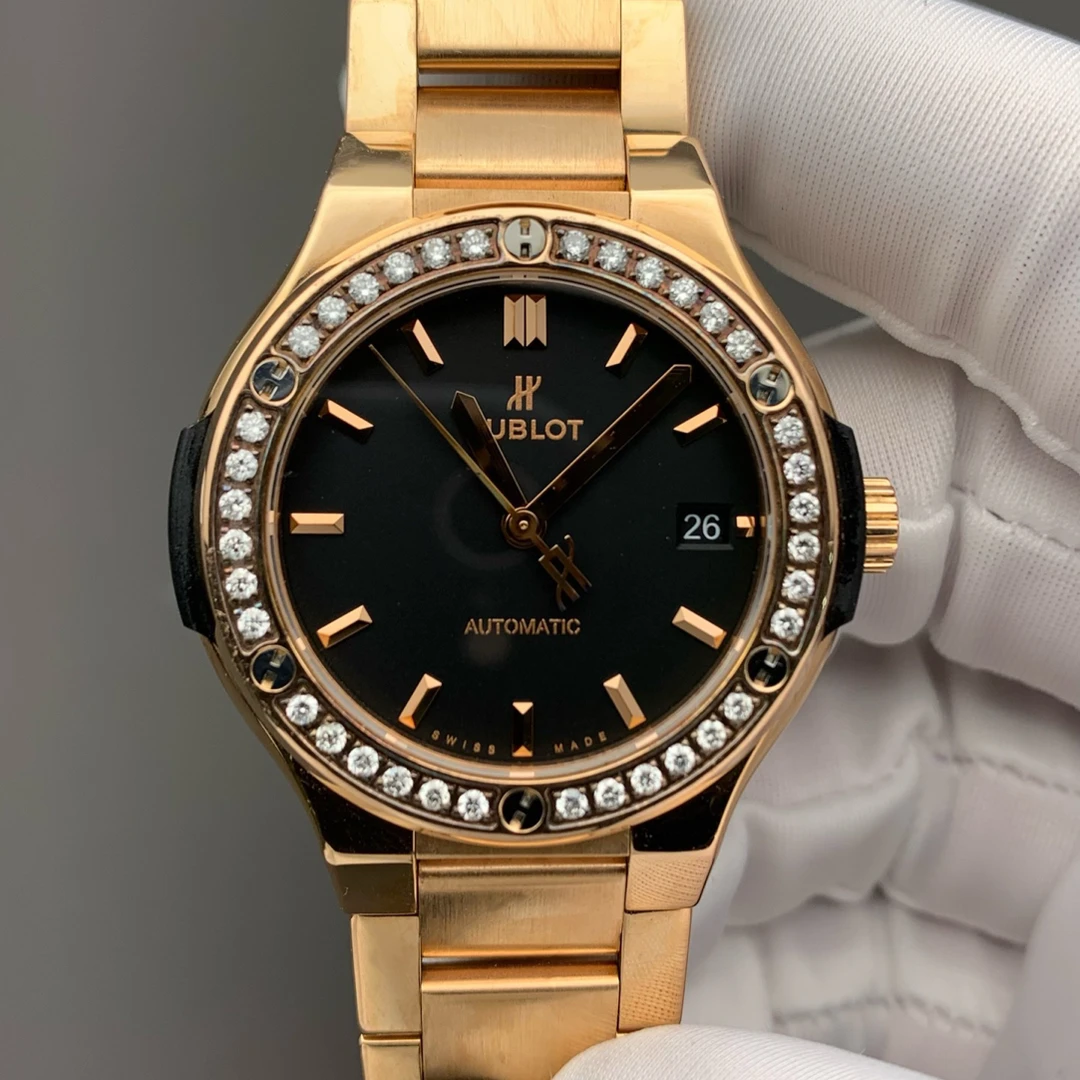 99新 Hublot/宇舶表 经典融合系列｜男女可戴38表径后钻工价22万81