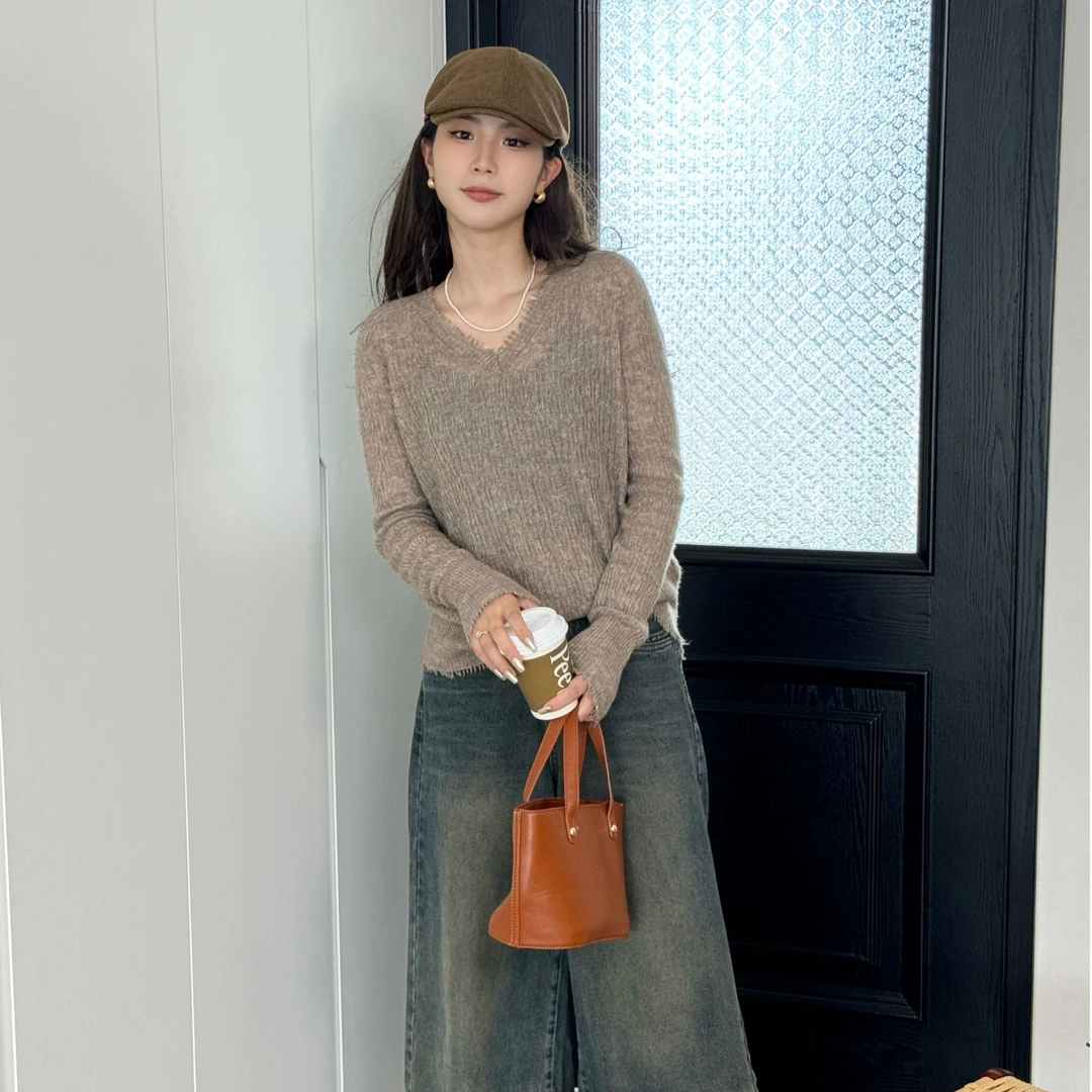 时尚百搭毛针织衫WH-24566