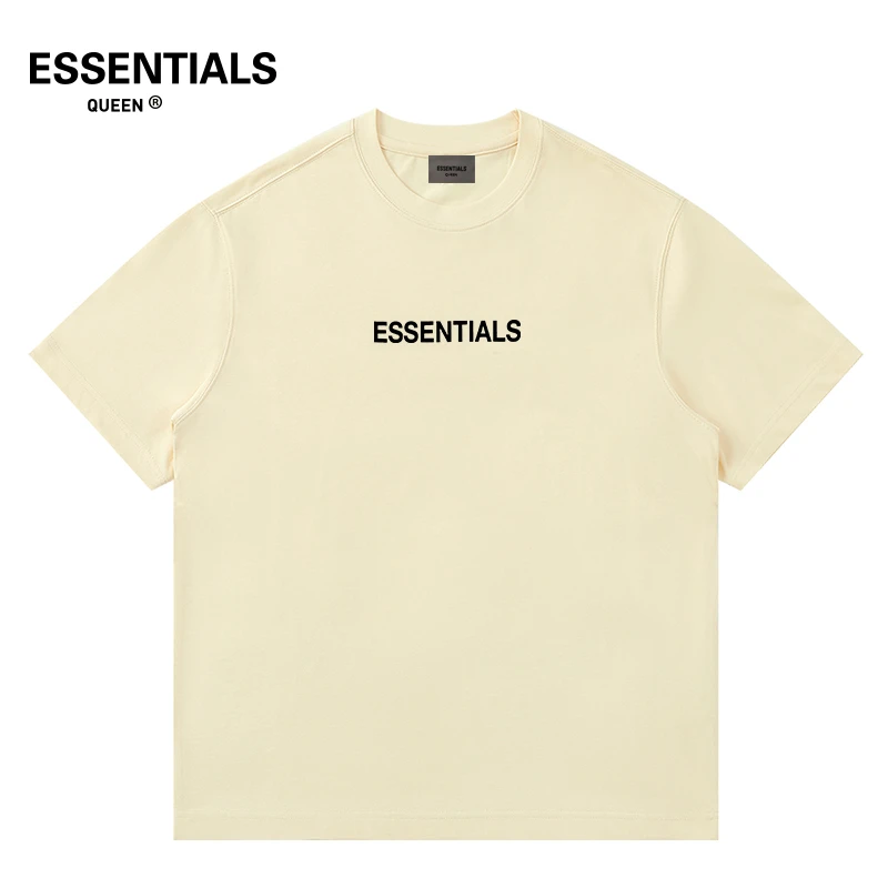 ESSENTIALS QUEEN2025纯棉圆领宽松休闲印花短袖女士时尚百搭T恤