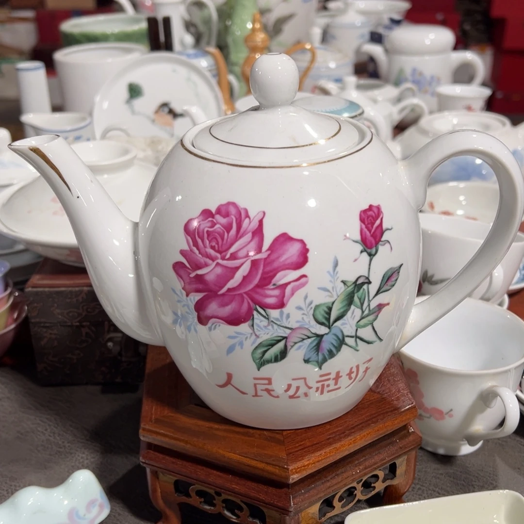 醴陵高温瓷老茶壶800毫升