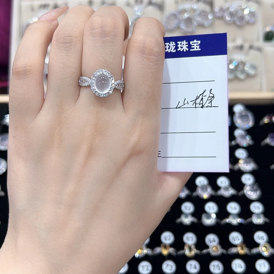 糖***条戒指紫晶银S925镶嵌
