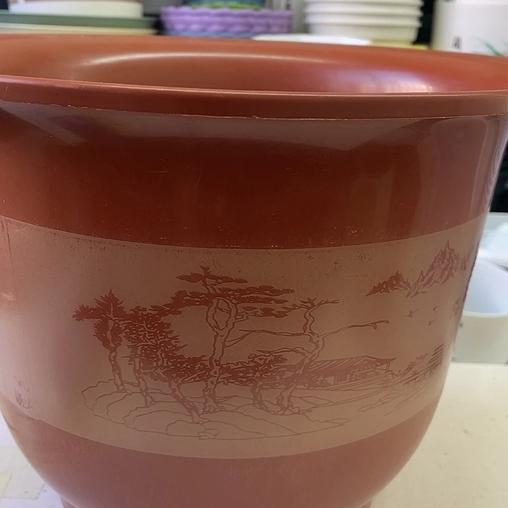 红山水（口32高23）3个带托盘