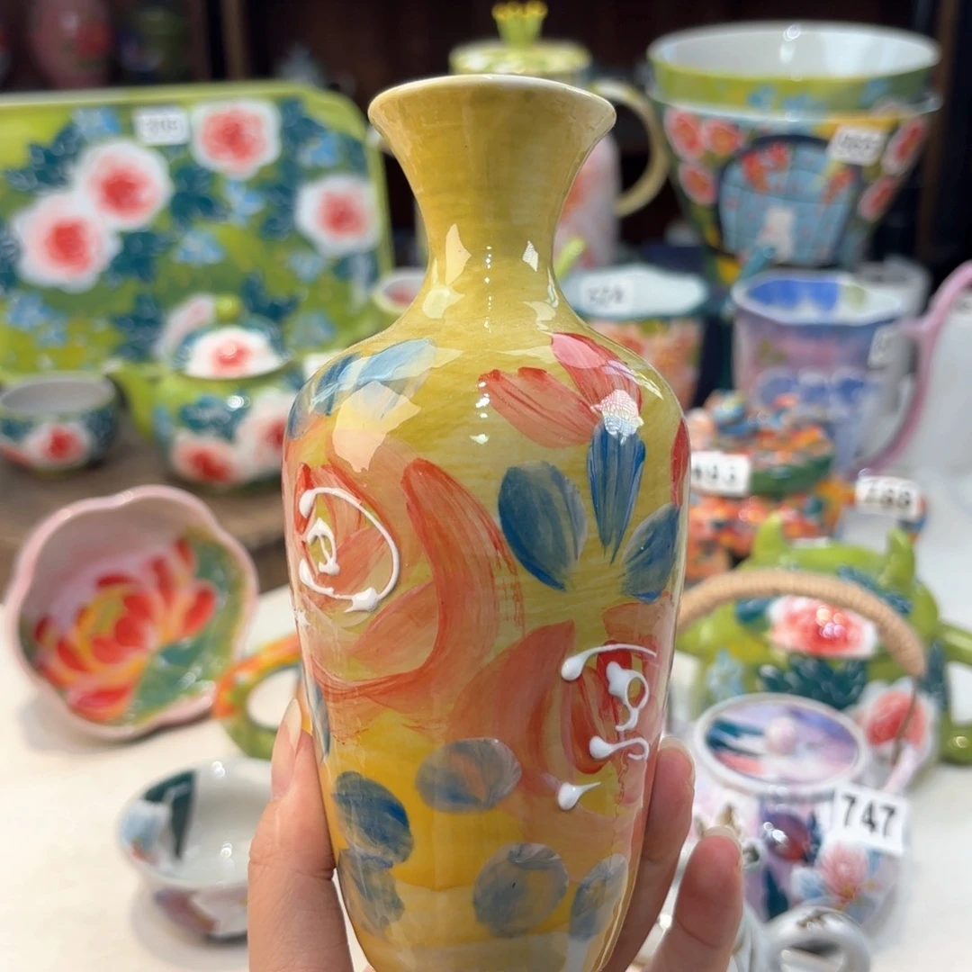 景德镇手绘高温釉下彩陶瓷茶具