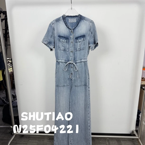 【SHUTIAO】2025夏季：新款小众设计款连体裤N25F04221