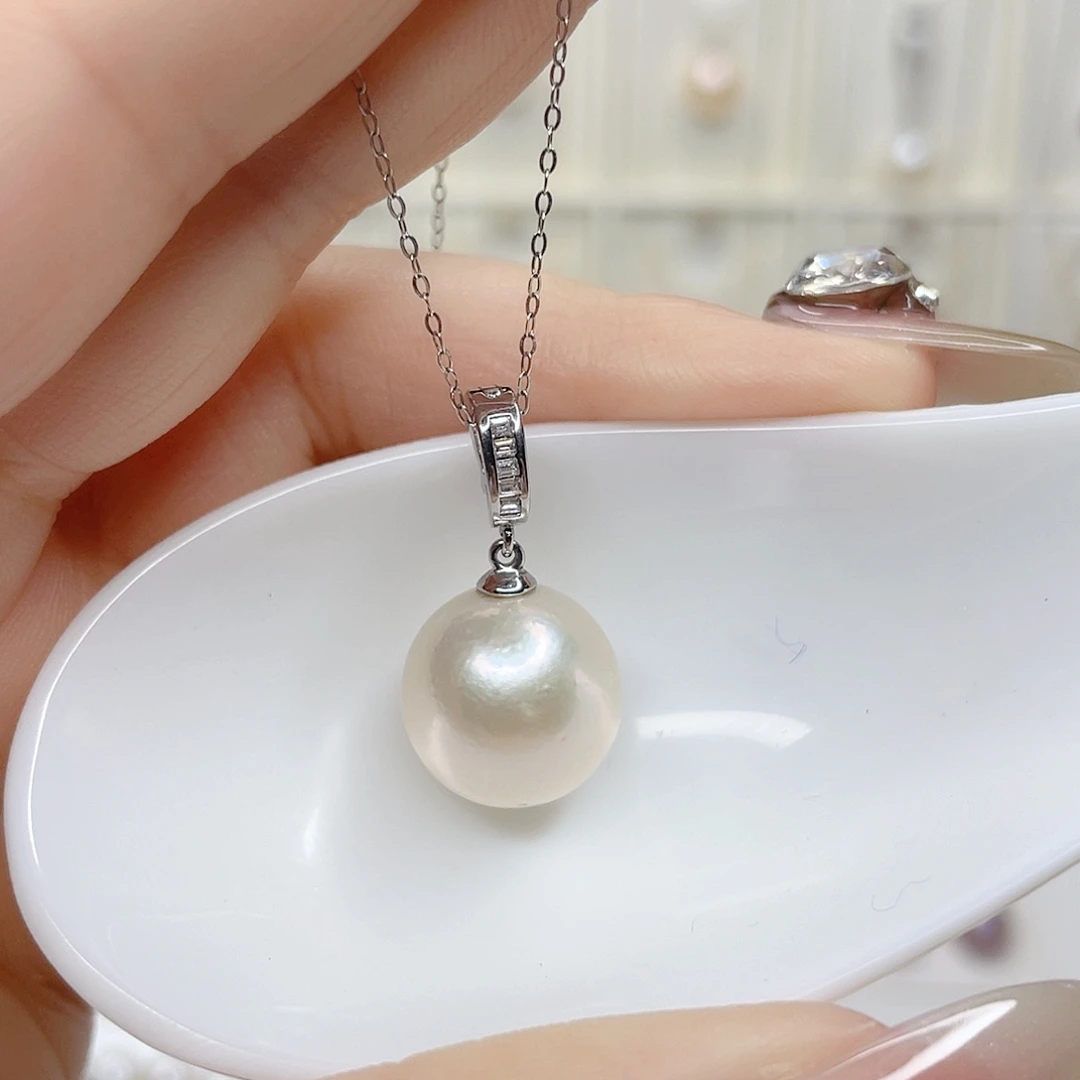 合金淡水珍珠吊坠(赠链)