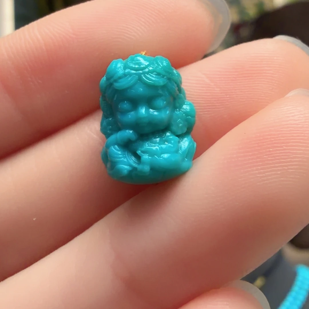 绿松石未镶嵌颈饰