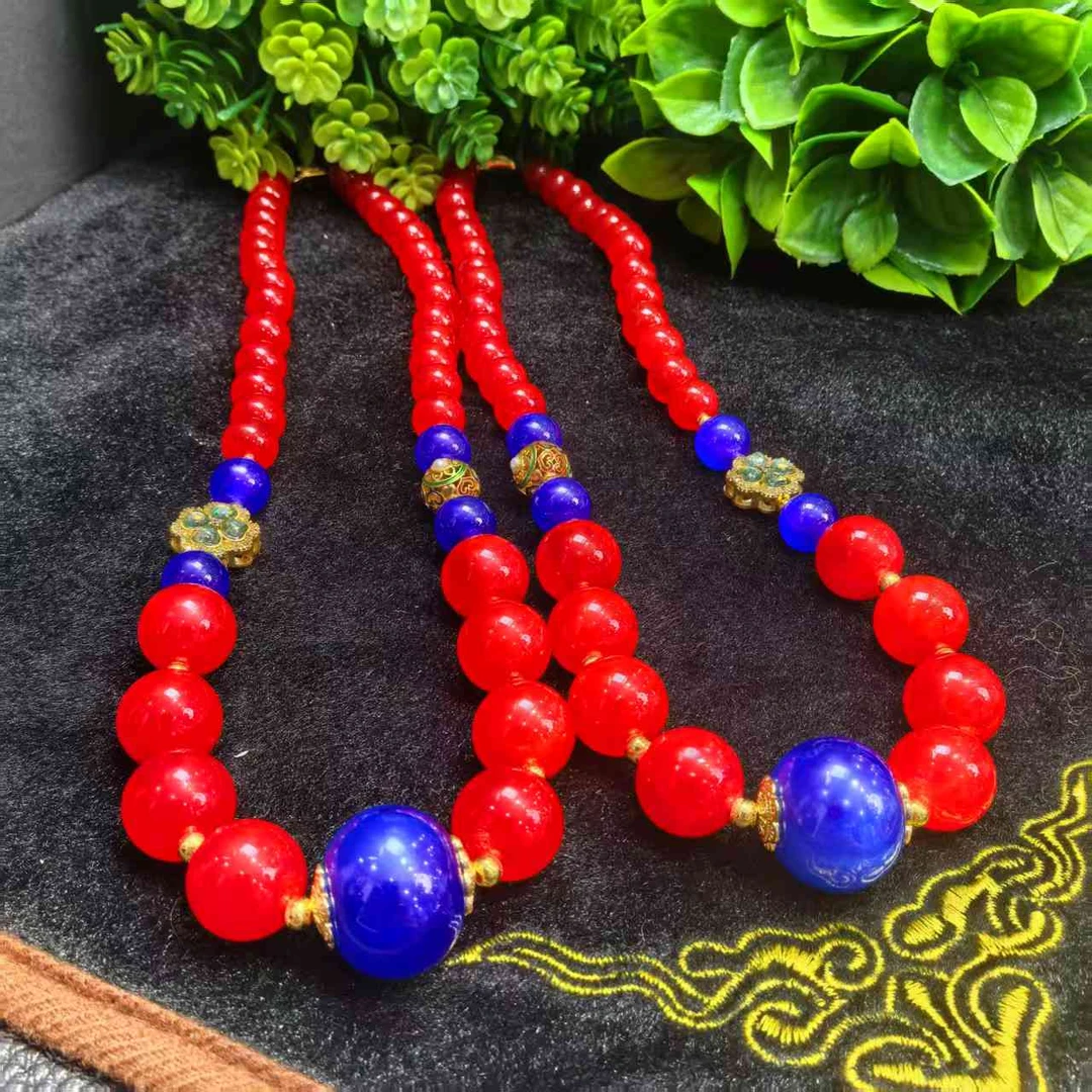 江德洋珠宝S7889红湖阿卡红卡玛瑙红项链-多样性发货只发一件