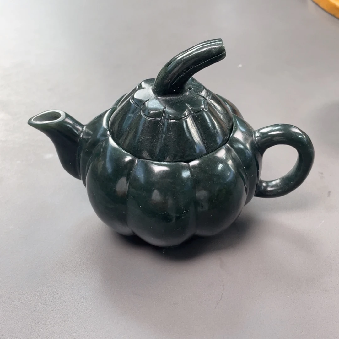 和田玉未镶嵌摆件和田玉茶具未镶嵌