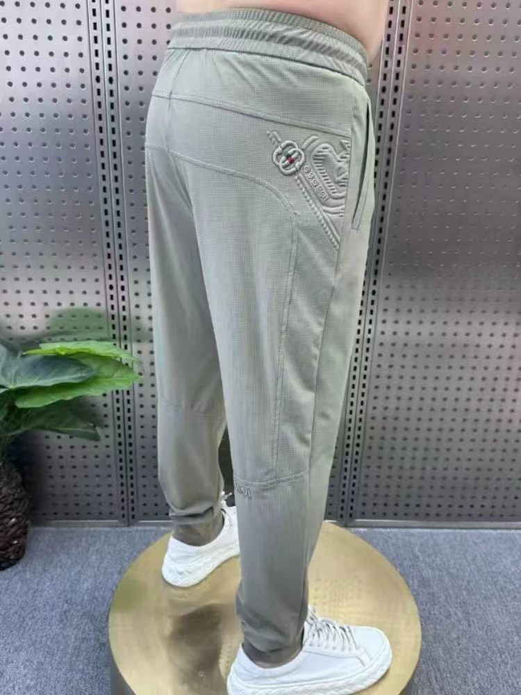 男士夏款潮流时尚重工艺刺绣休闲裤