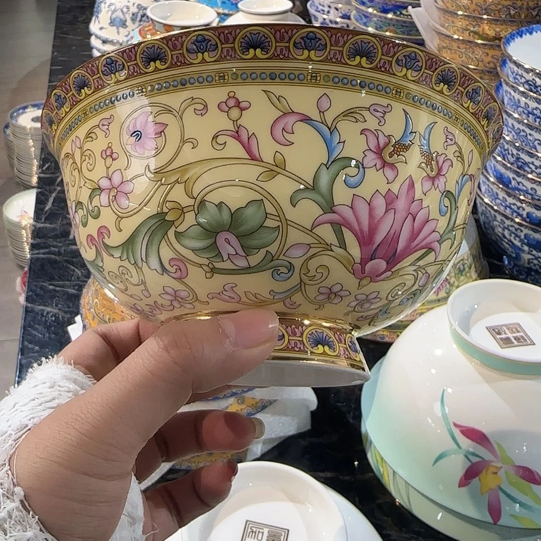 骨瓷骨瓷珐琅彩工艺