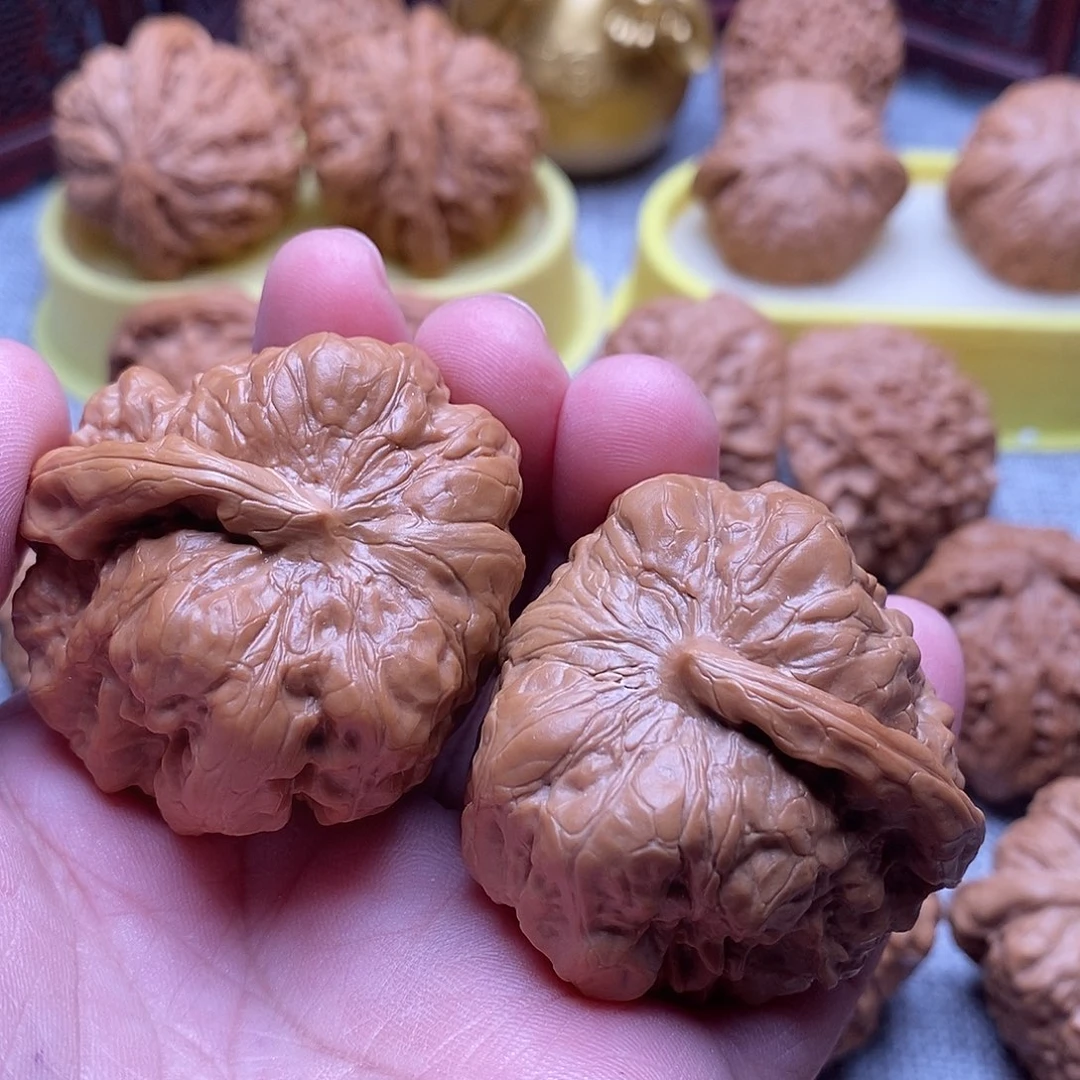 文玩核桃把件西***?43.5娃一帆风顺