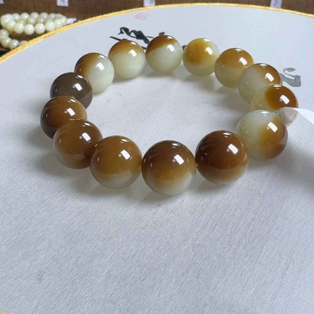 和田玉（糖玉）手链未镶嵌洋****）